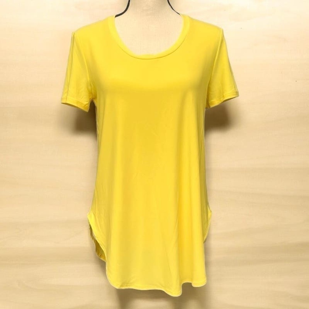 NWT Joseph Ribkoff Women’s Limóncello Blouse Yellow Short Sleeve Top Size US 8